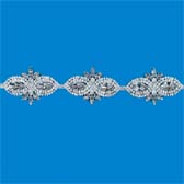 Strassz szalag - SILVER